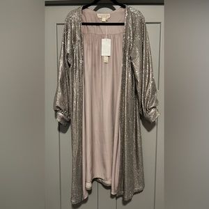 Saltwater Luxe Sequin Sparkle Robe Women’s Large NWT